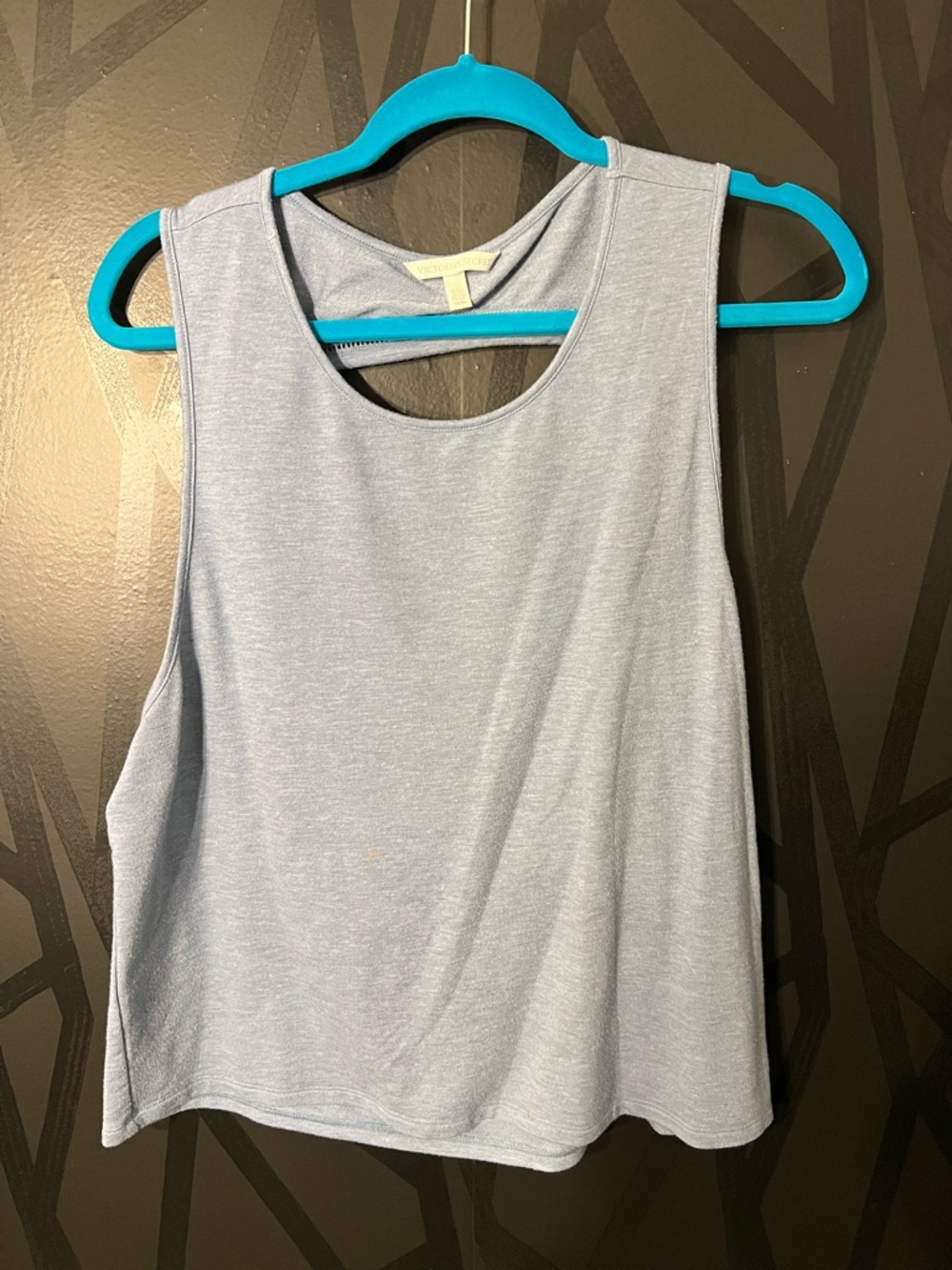 Victoria's Secret Open Back Light Blue Sleeveless Scoop Tank